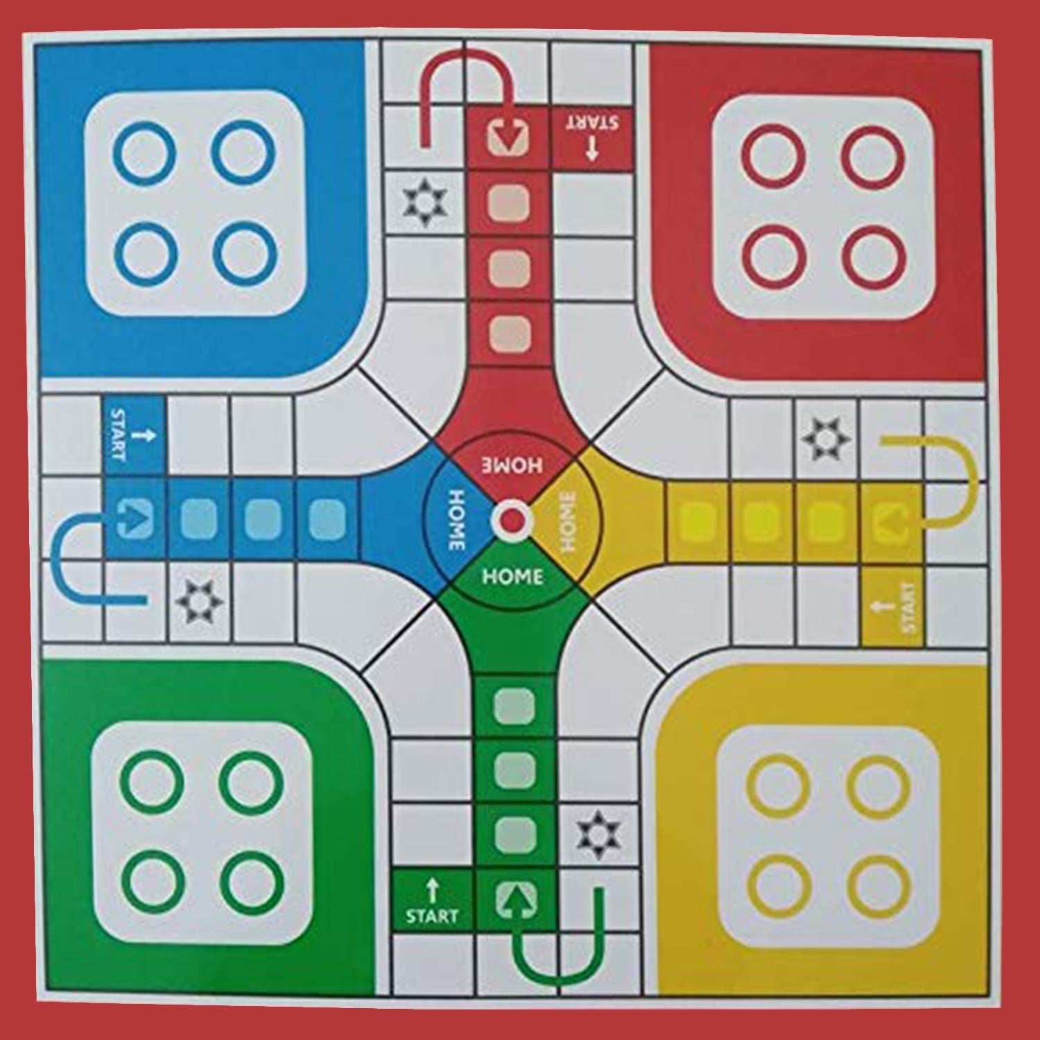 Business game set with plastic money coins and game accessories on a table Business game set with plastic money coins and game accessories on a table